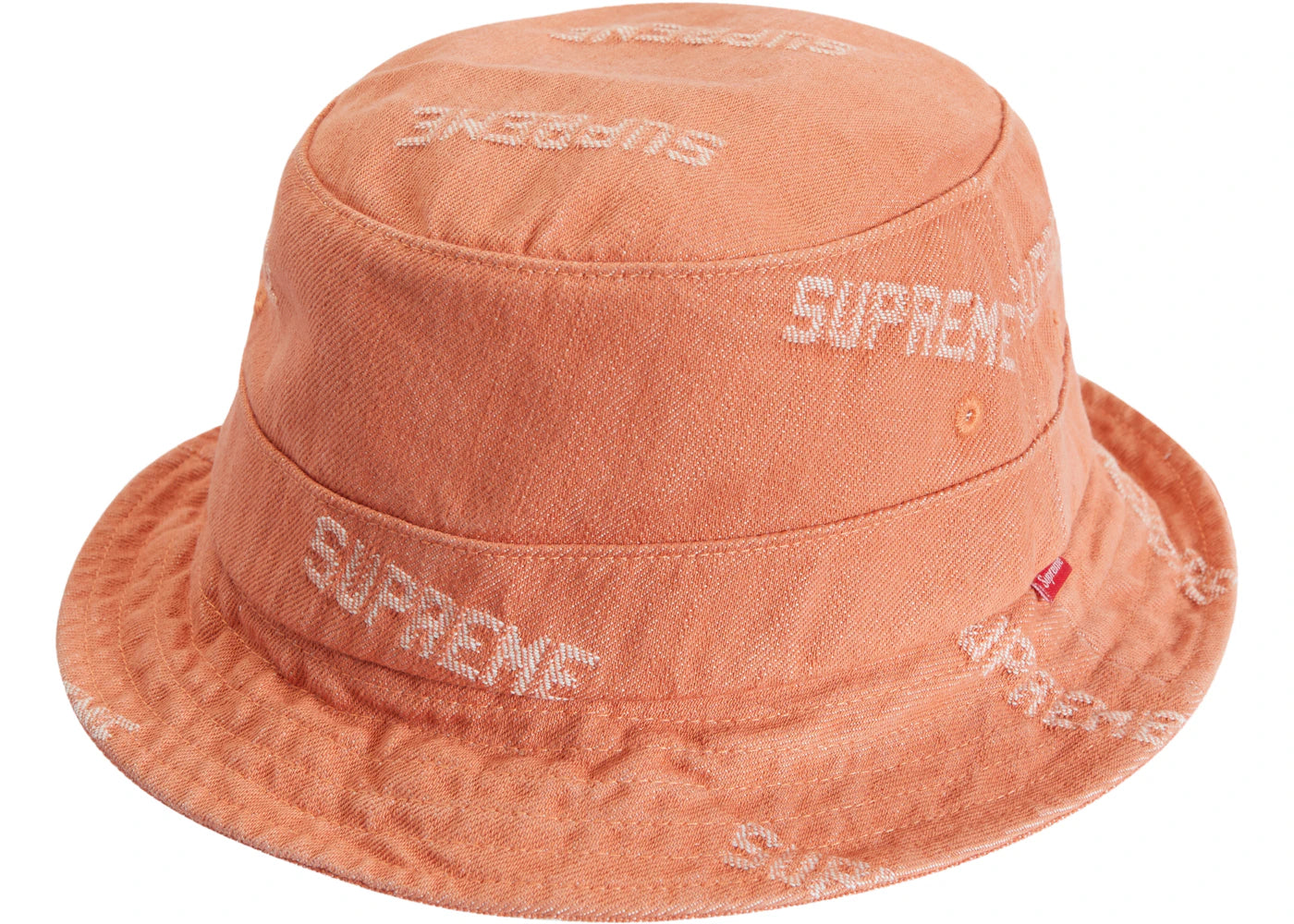 Supreme Logo Denim Crusher Orange