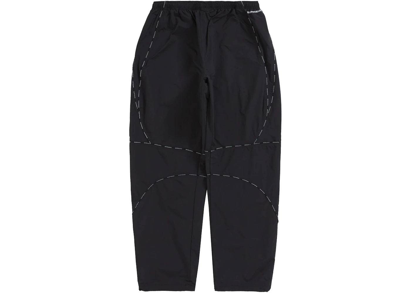 Supreme Logo Piping Track Pant Black