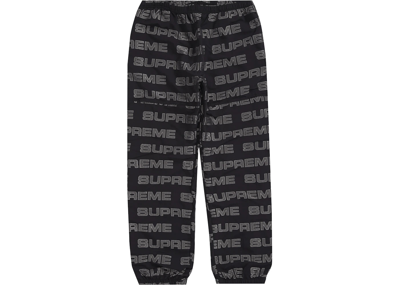 Supreme Logo Ripstop Track Pant Black