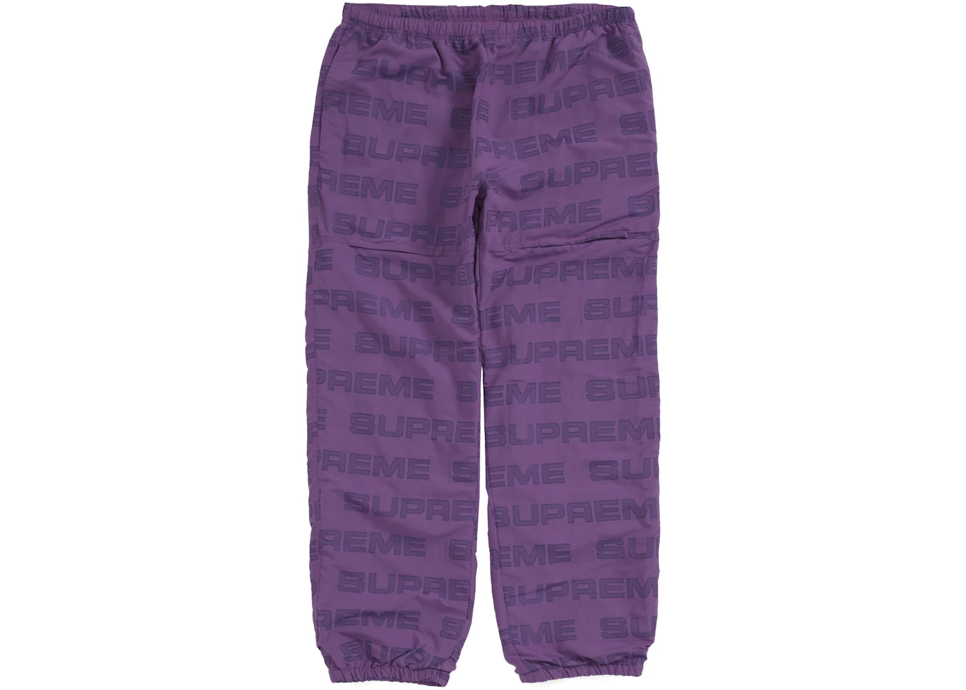 Supreme Logo Ripstop Track Pant Purple
