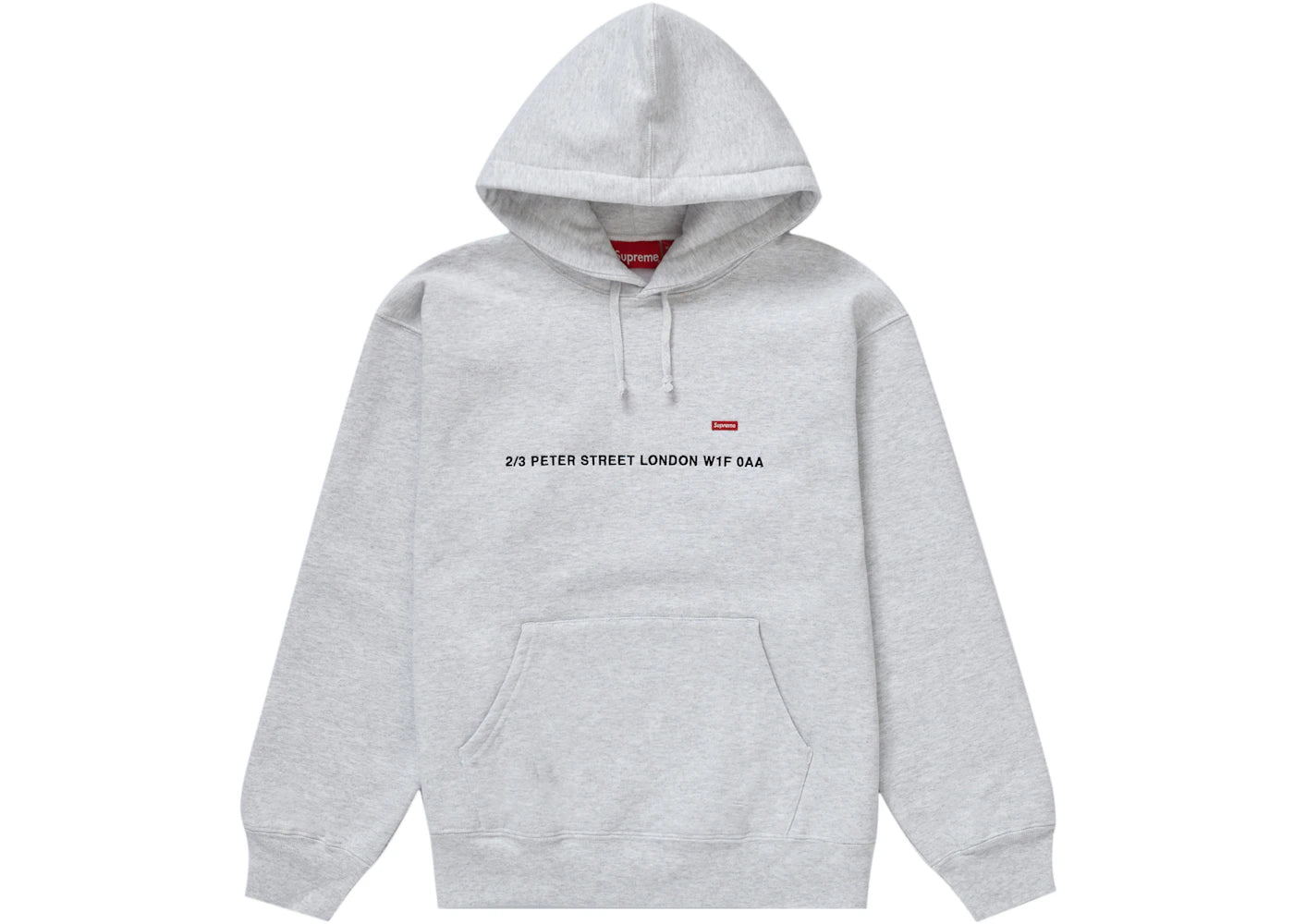 Supreme Small Box Hooded Sweatshirt (London Shop) Ash Grey