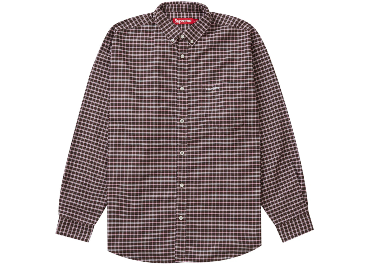 Supreme Loose Fit Oxford Shirt Brown Plaid