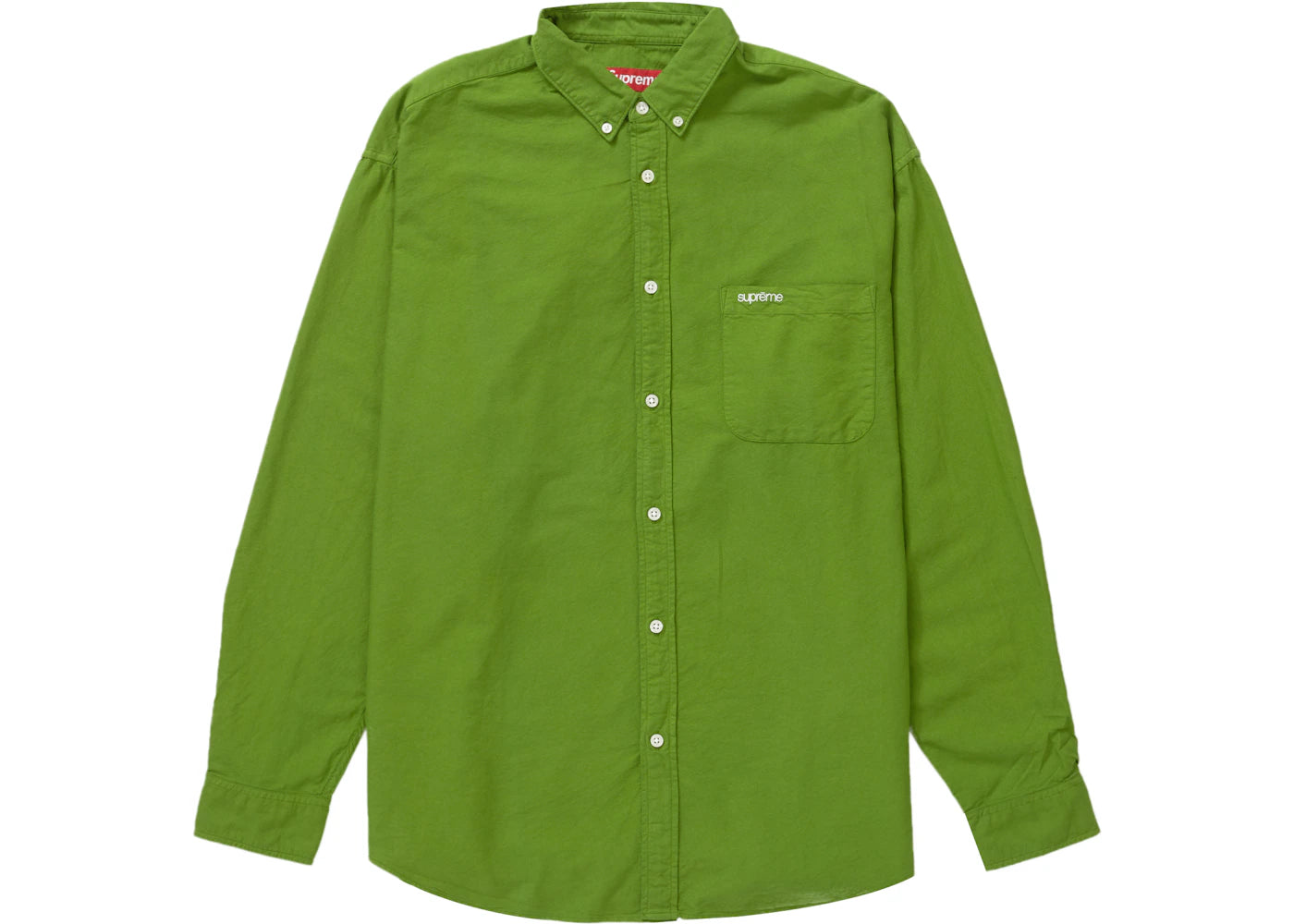 Supreme Loose Fit Oxford Shirt Dyed Green