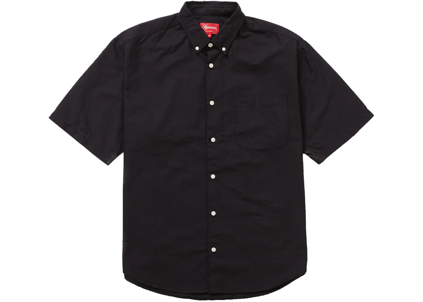 Supreme Loose Fit S/S Oxford Shirt Black