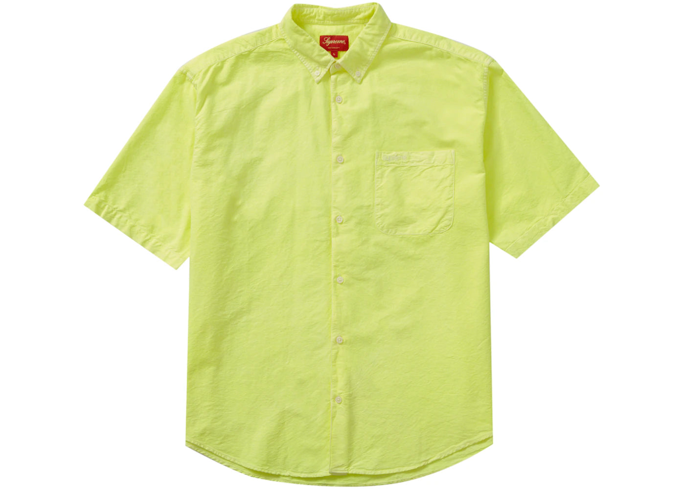 Supreme Loose Fit S/S Oxford Shirt Bright Green