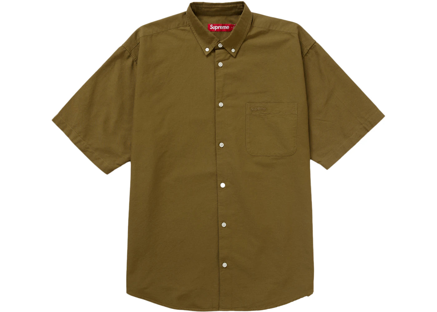 Supreme Loose Fit S/S Oxford Shirt (SS24) Olive