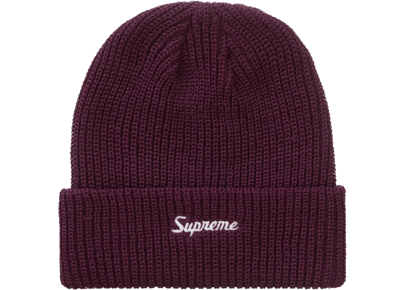 Supreme Loose Gauge Beanie Burgundy