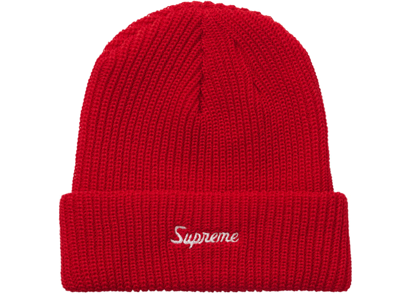 Supreme Loose Gauge Beanie (FW21) Bright Red