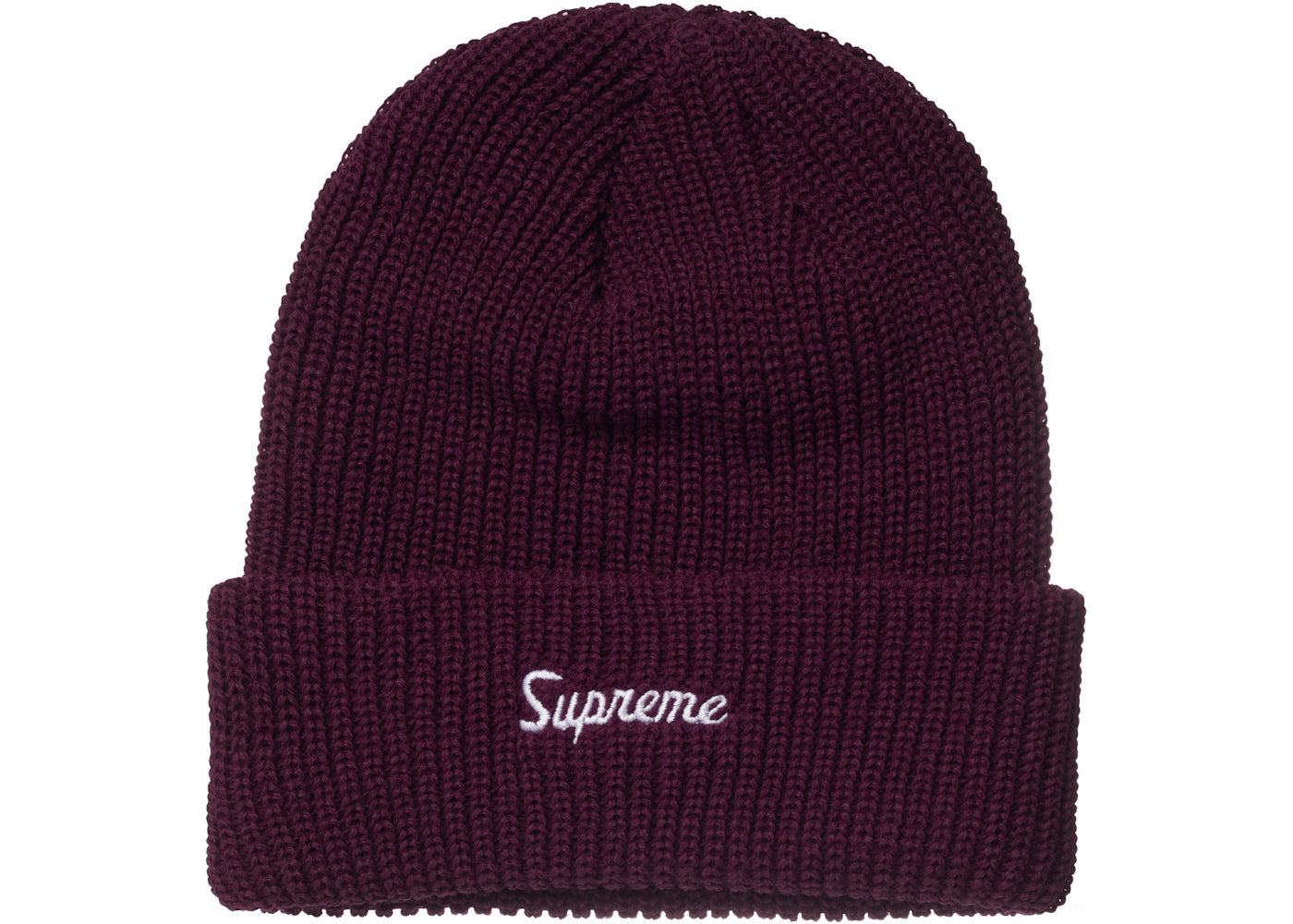 Supreme Loose Gauge Beanie (FW21) Eggplant