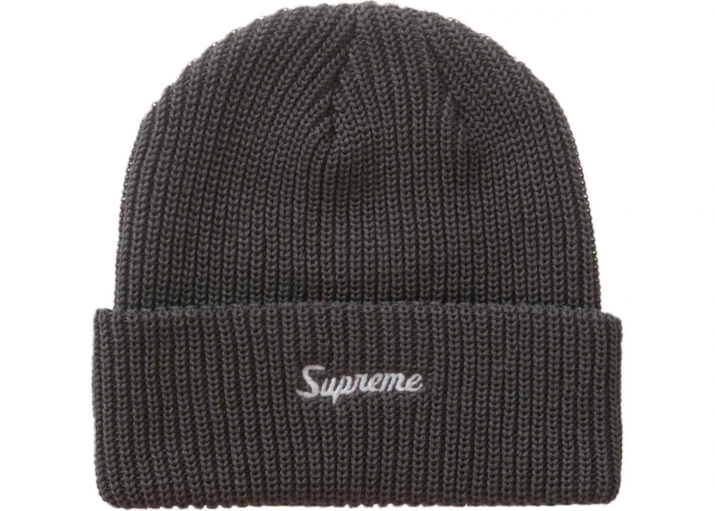 Supreme Loose Gauge Beanie (FW22) Charcoal