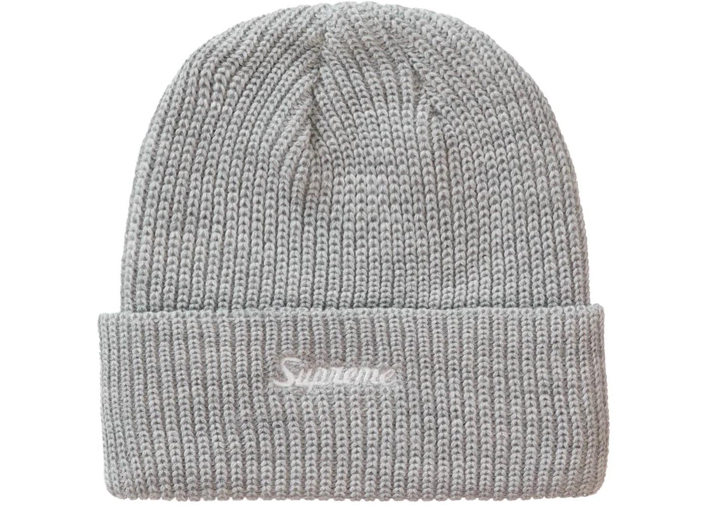 Supreme Loose Gauge Beanie Heather Grey