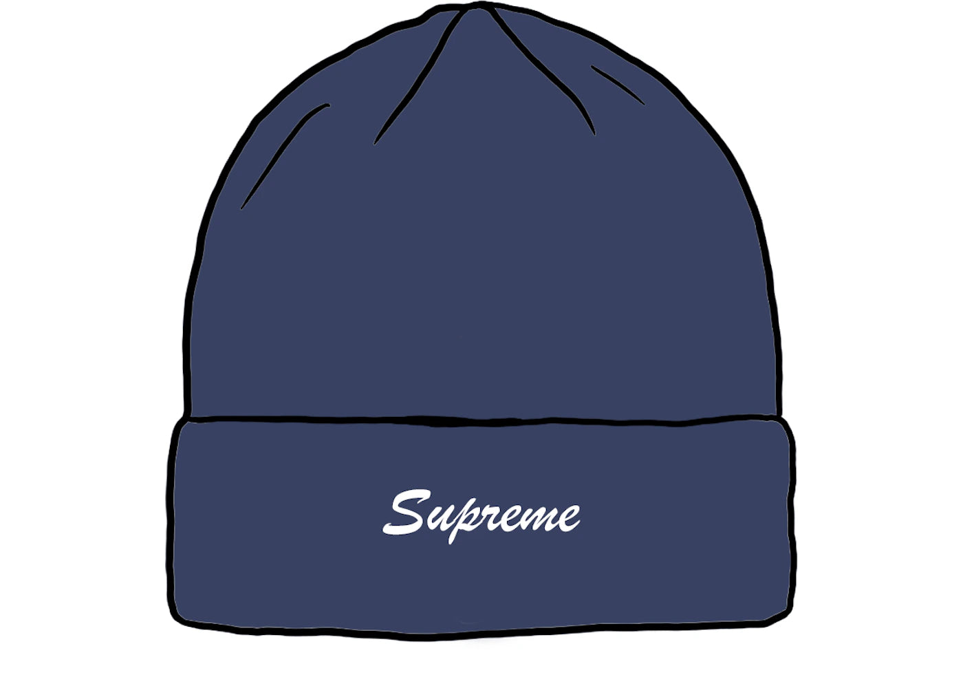 Supreme Loose Gauge Beanie (SS21) Navy