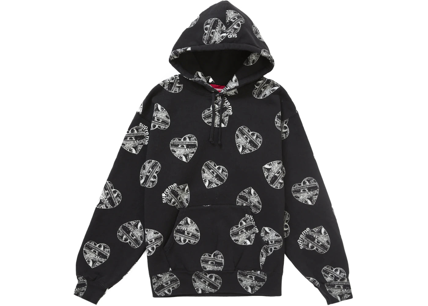 Supreme Love Cash Hooded Sweatshirt Black