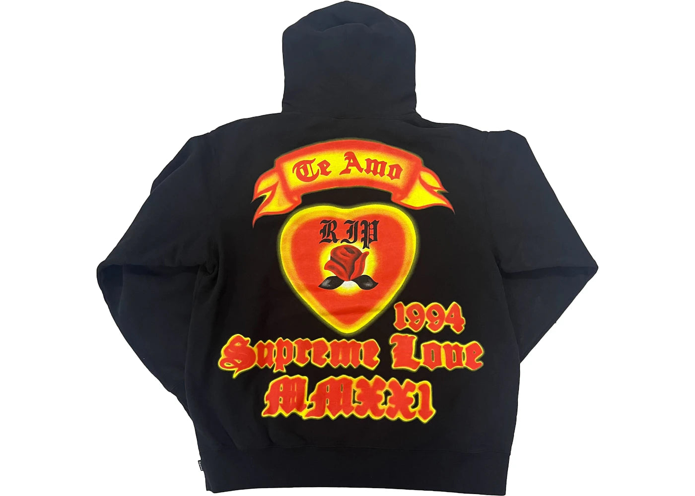 Supreme Love Hooded Sweatshirt Black