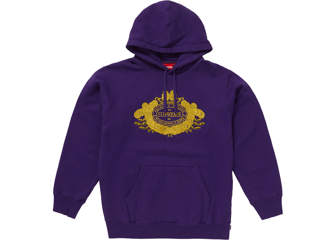 Supreme Love or Hate Hooded Sweatshirt Purple