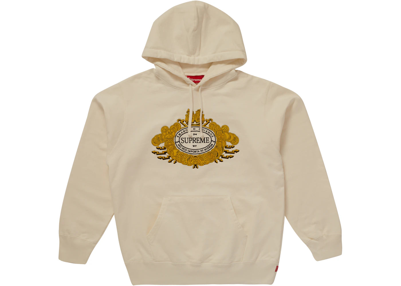 Supreme Love or Hate Hooded Sweatshirt White