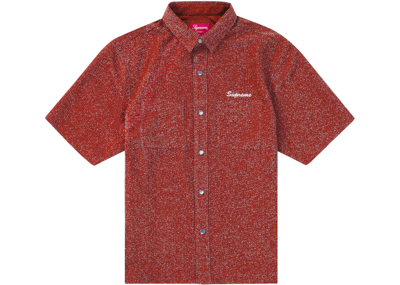 Supreme Lurex S/S Shirt Red