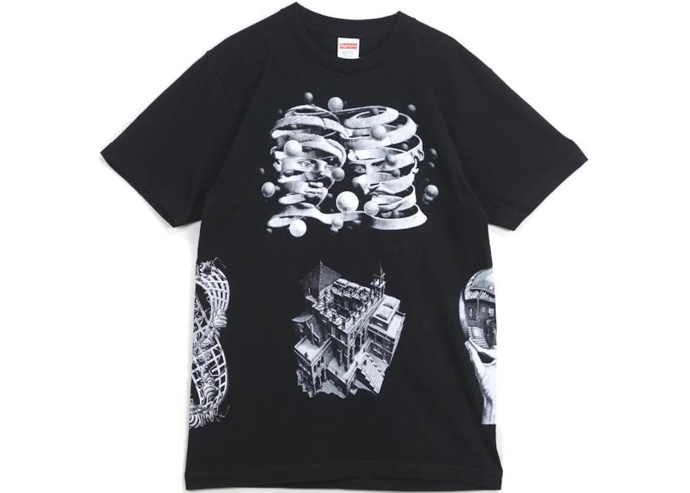 Supreme MC Escher Collage Tee Black