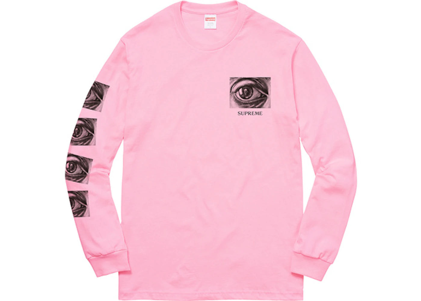 Supreme MC Escher Eye LS Tee Pink