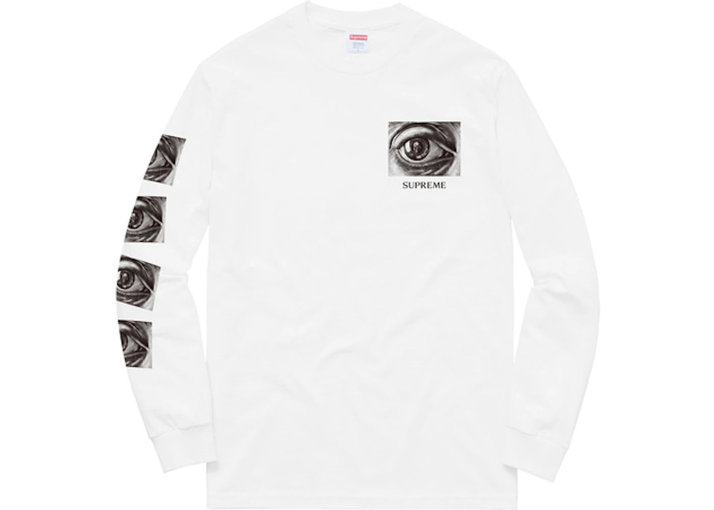 Supreme MC Escher Eye LS Tee White