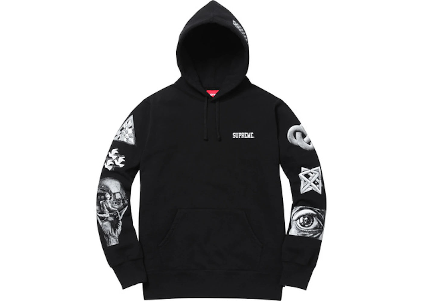 Supreme MC Escher Hoodie Black