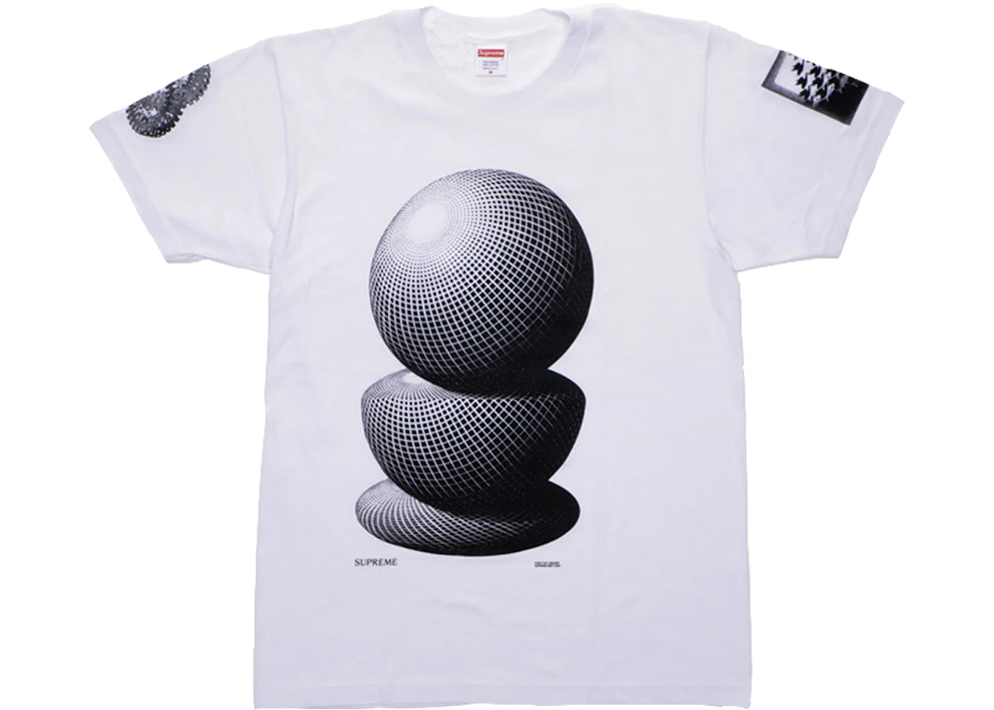 Supreme MC Esher Three Spheres Tee White