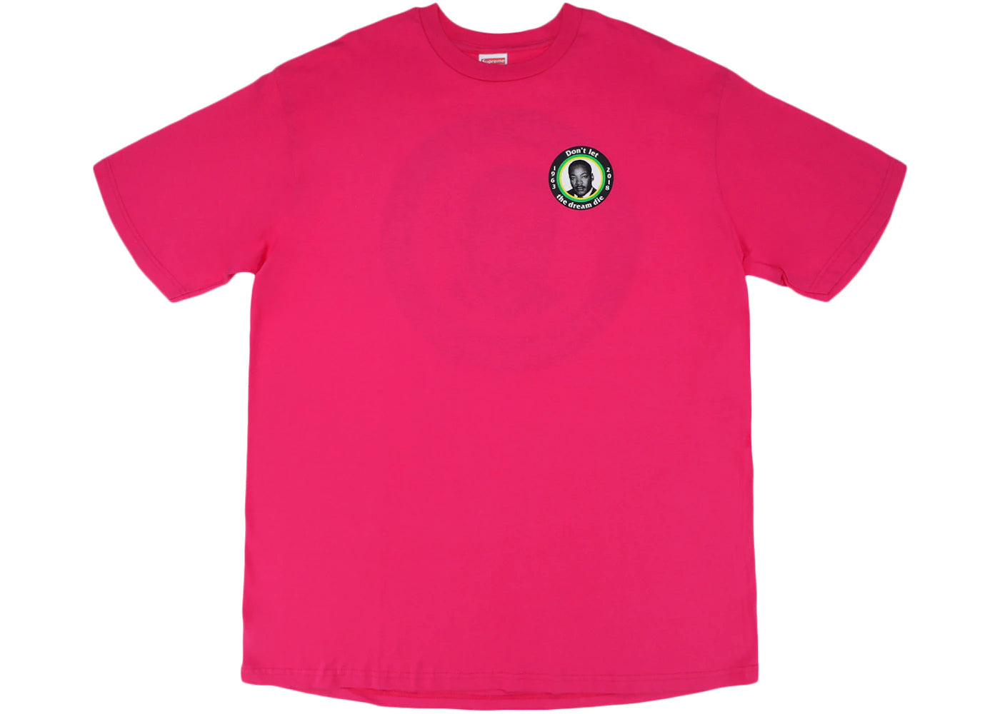 Supreme MLK Dream Tee Hot Pink