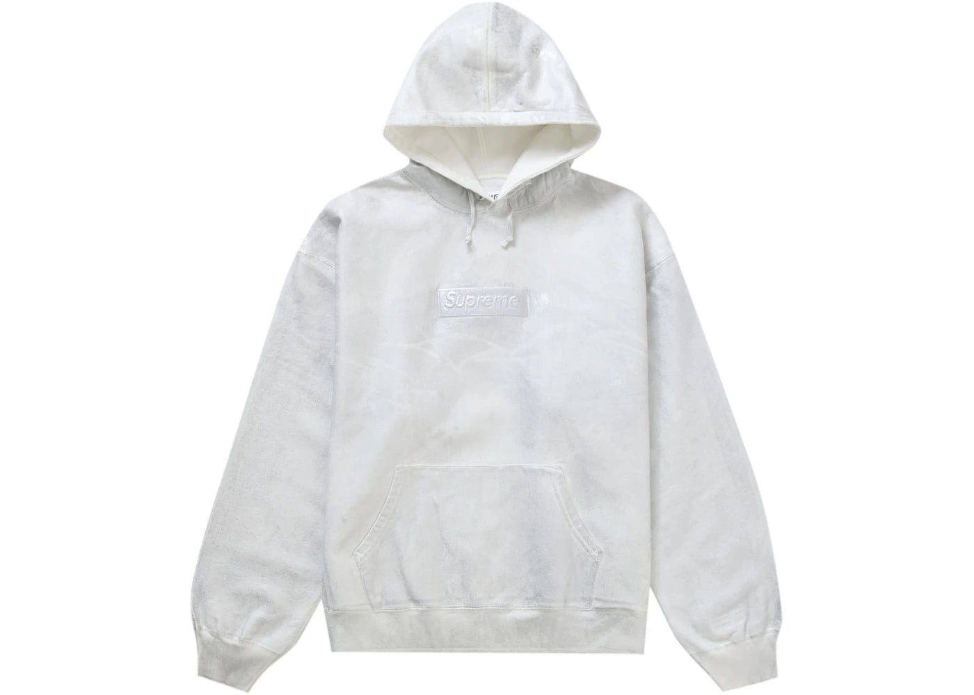 Supreme MM6 Maison Margiela Foil Box Logo Hooded Sweatshirt White