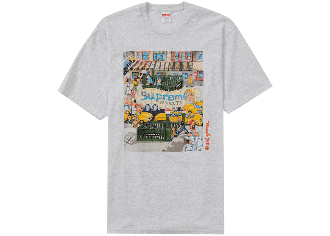 Supreme Manhattan Tee Ash Grey