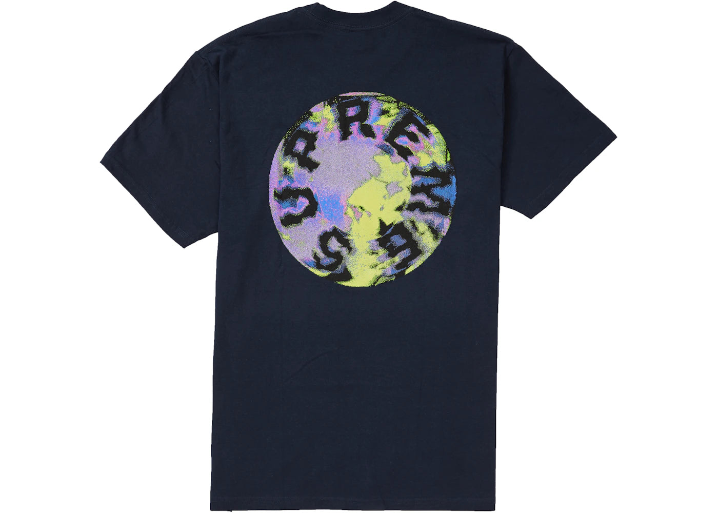 Supreme Marble Tee Navy