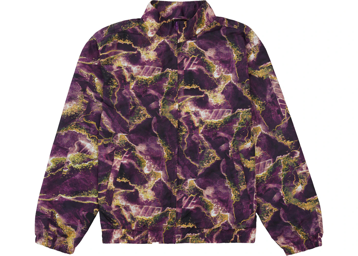 Supreme Marble Track Jacket Purple