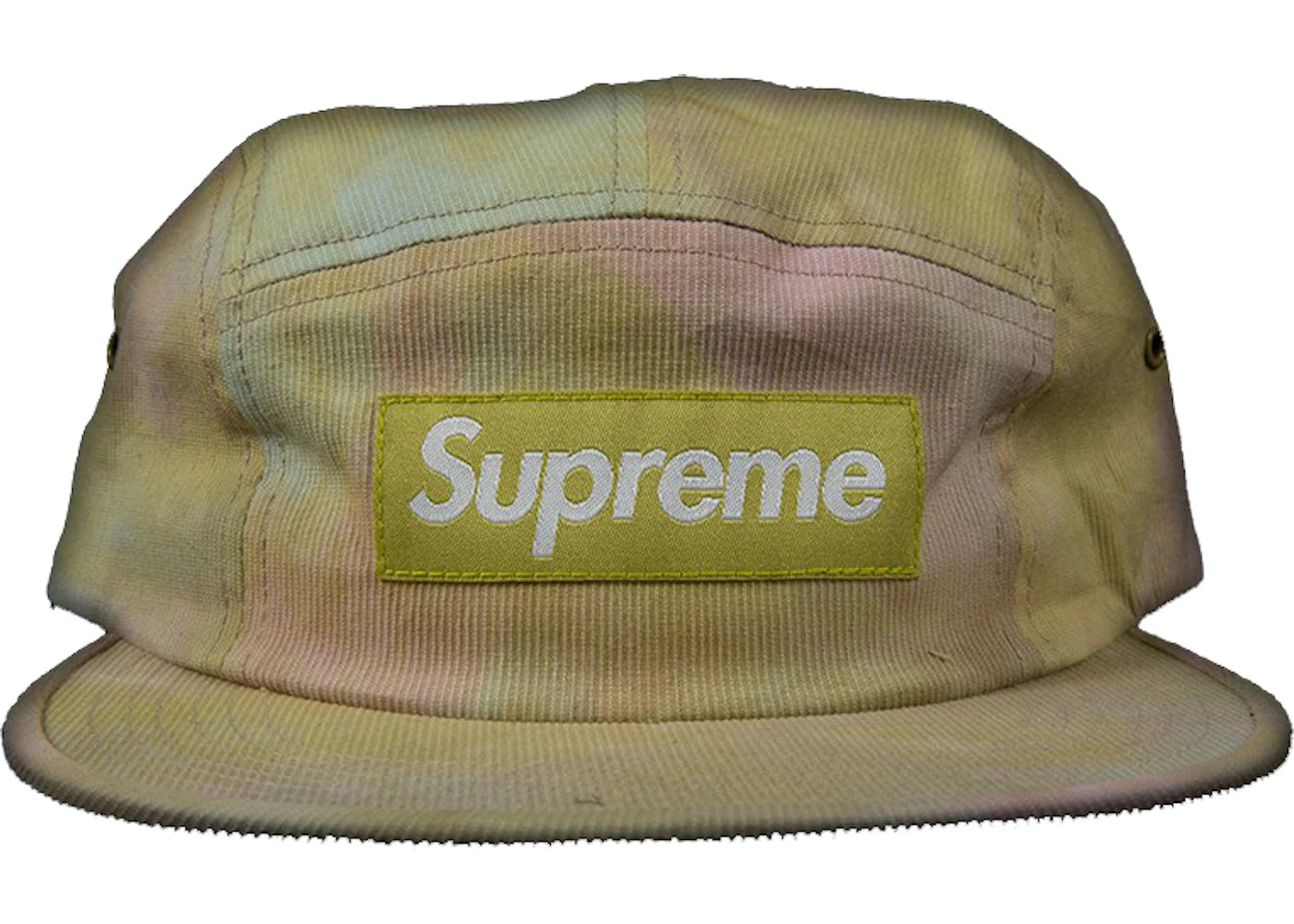 Supreme Marbled Camp Cap Pale Gold