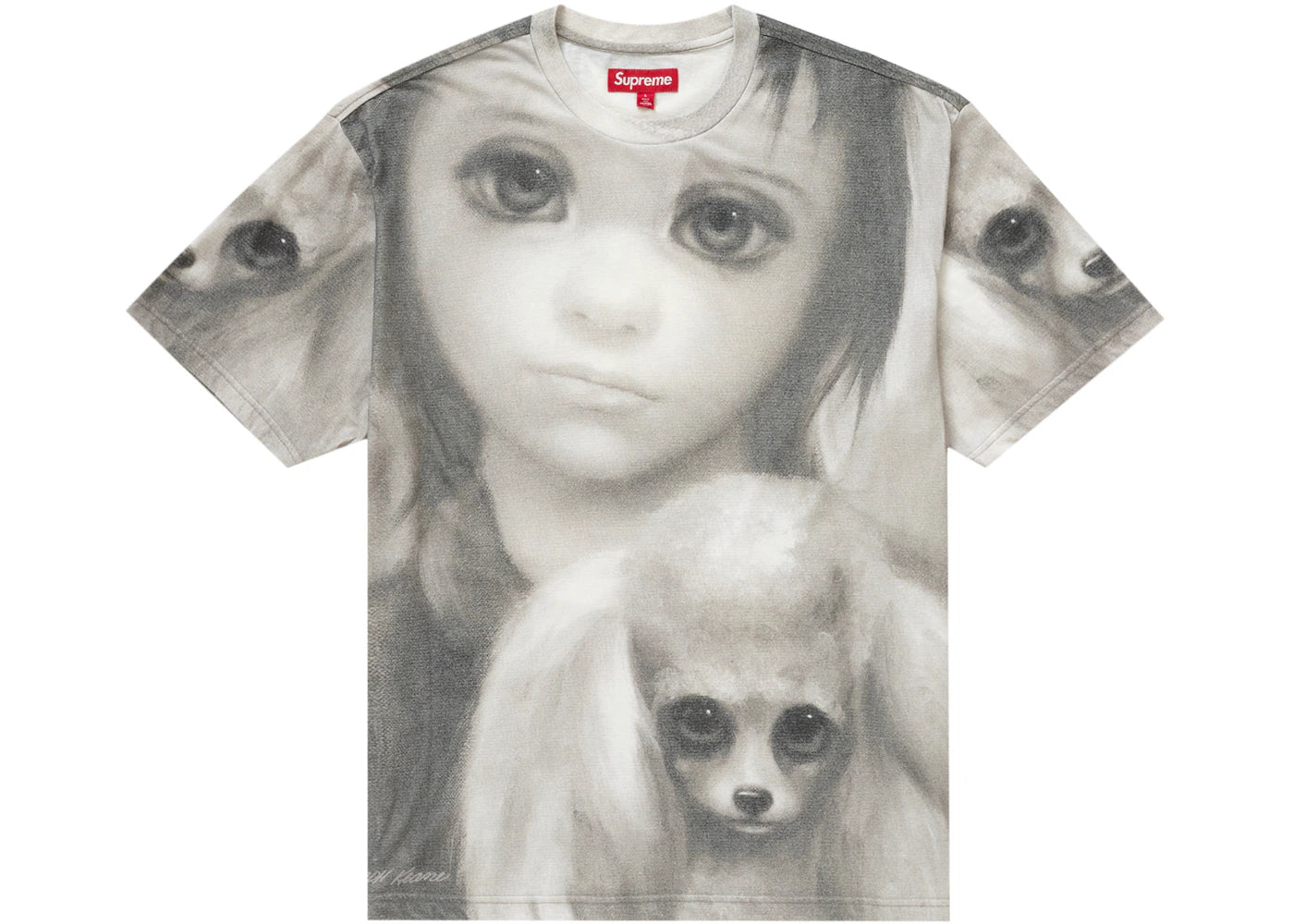 Supreme Margaret Keane Best Friends S/S Top Grey