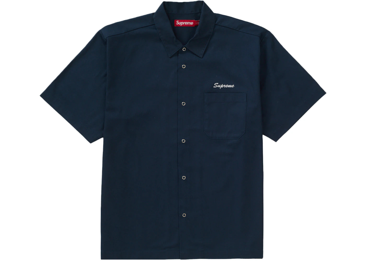 Supreme Margaret Keane Teardrop S/S Work Shirt Light Navy