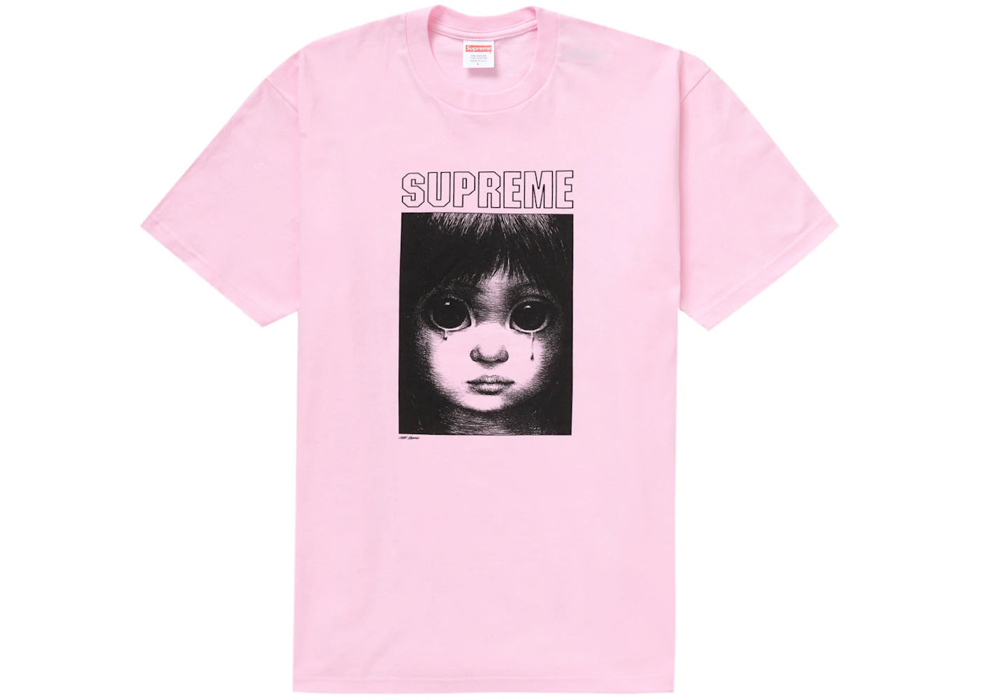 Supreme Margaret Keane Teardrop Tee Light Pink