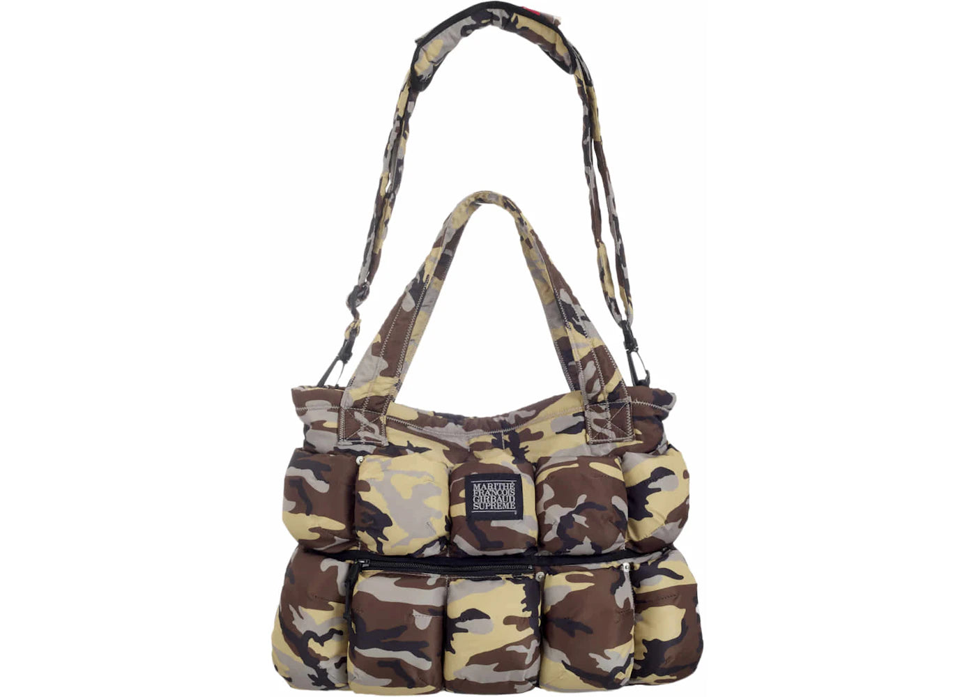 Supreme Marithé + François Girbaud Pokachu Puffer Tote Bag Camo