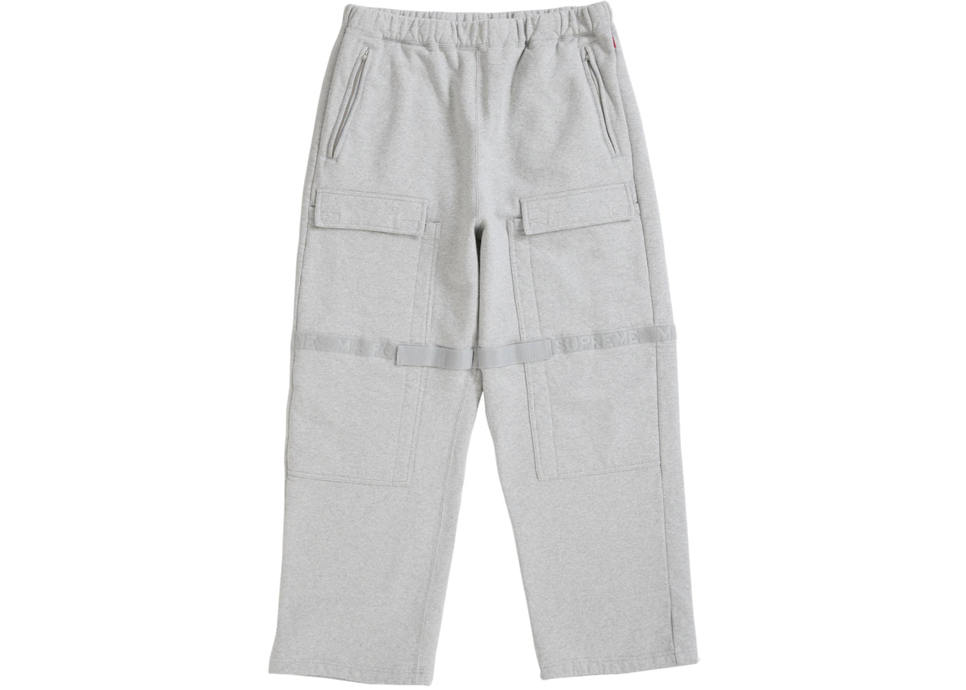 Supreme Marithé + François Girbaud Shuttle Tape Cargo Sweatpant Heather Grey