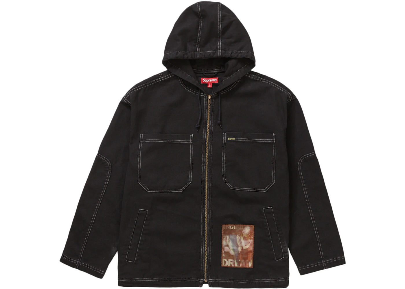 Supreme Mark Leckey Dream English Kid Hooded Jacket Black