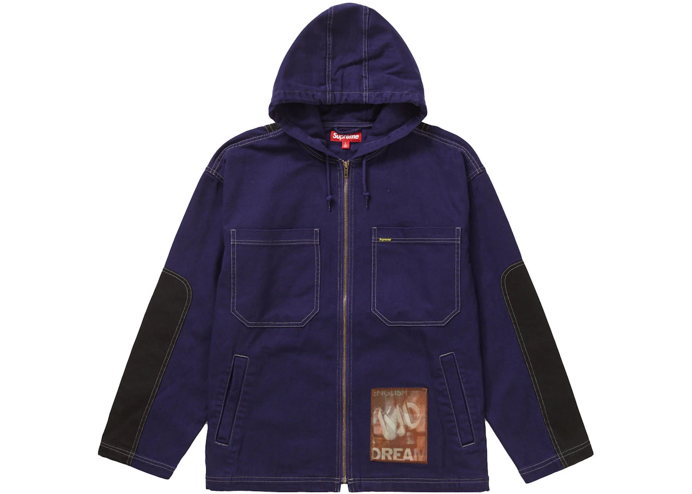 Supreme Mark Leckey Dream English Kid Hooded Jacket Navy