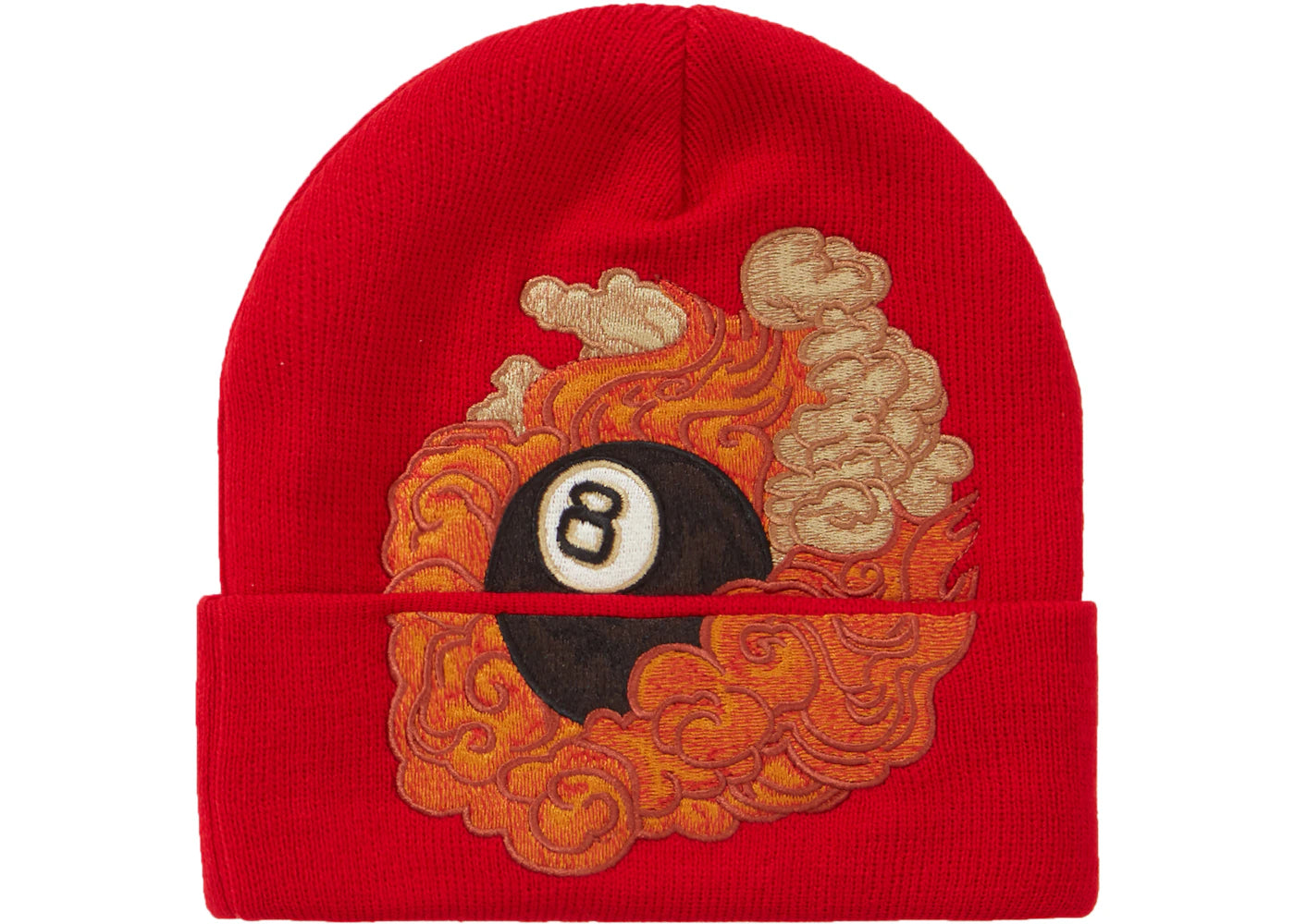 Supreme Martin Wong 8-Ball Beanie Red