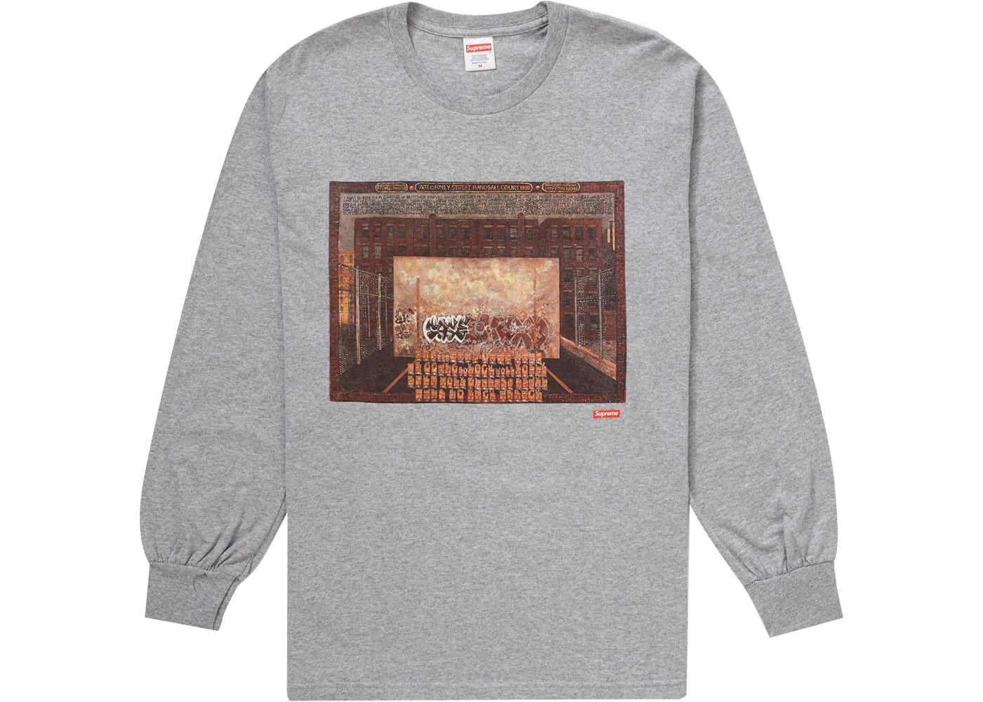 Supreme Martin Wong Attorney Street L/S Tee Heather Grey