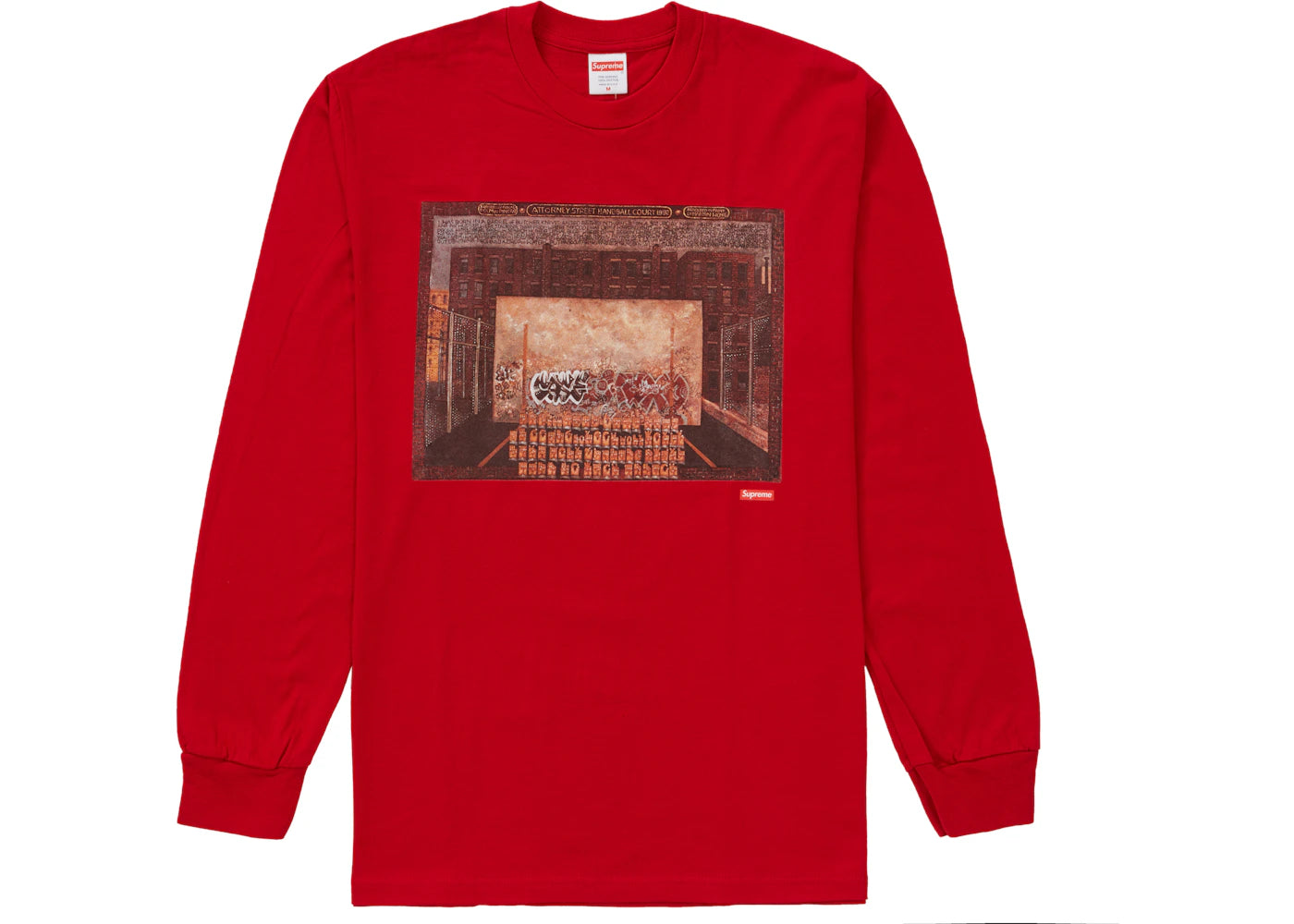 Supreme Martin Wong Attorney Street L/S Tee Red