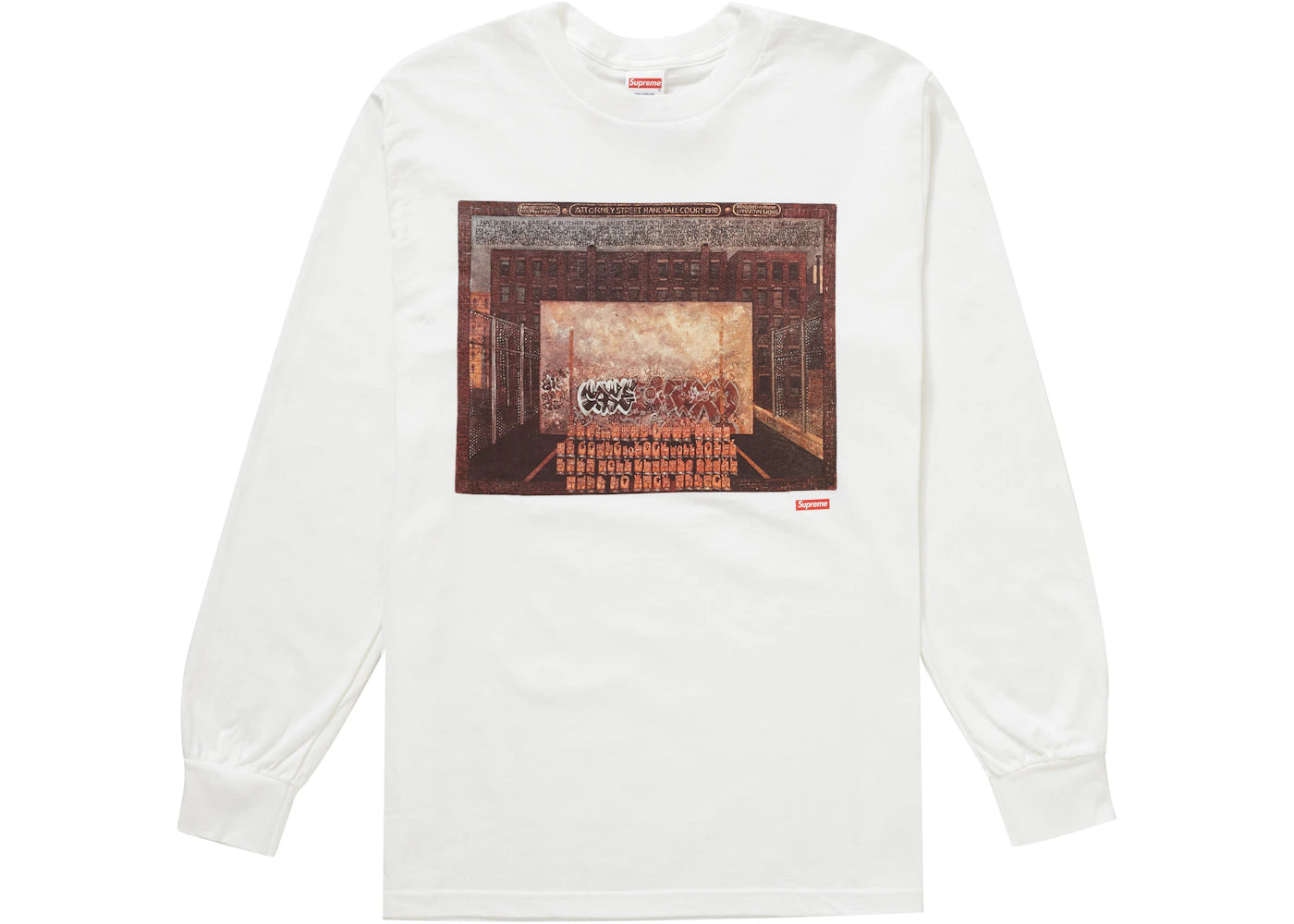 Supreme Martin Wong Attorney Street L/S Tee White