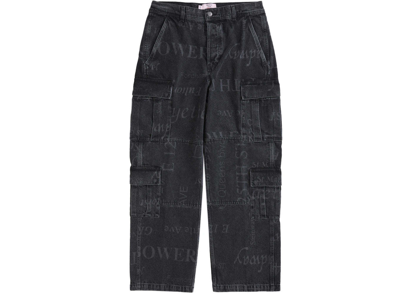 Supreme Martine Rose Denim Cargo Pant Washed Black