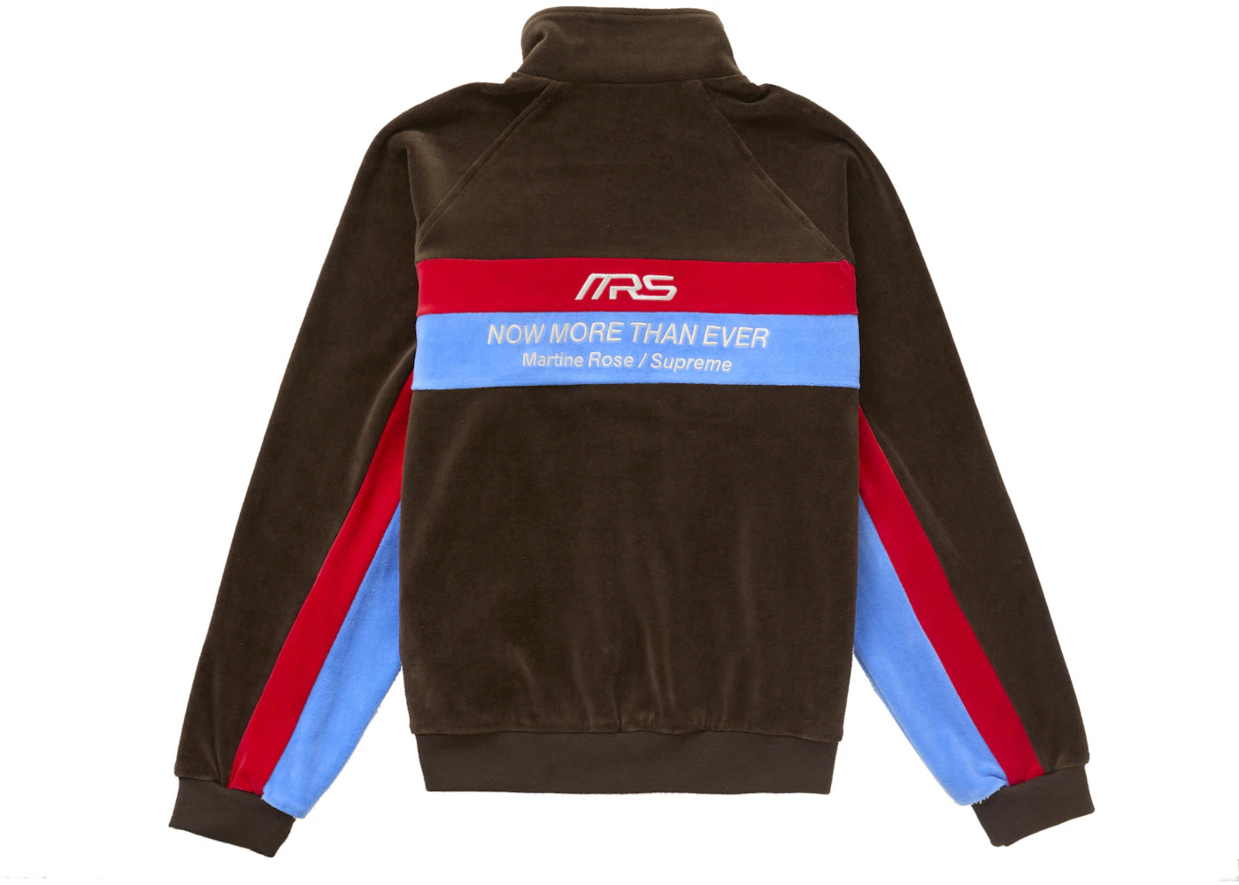 Supreme Martine Rose Velour Track Jacket Brown