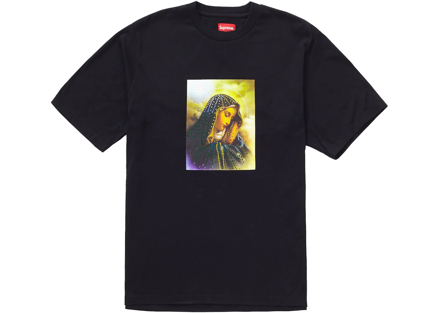 Supreme Mary Rhinestone S/S Top Black