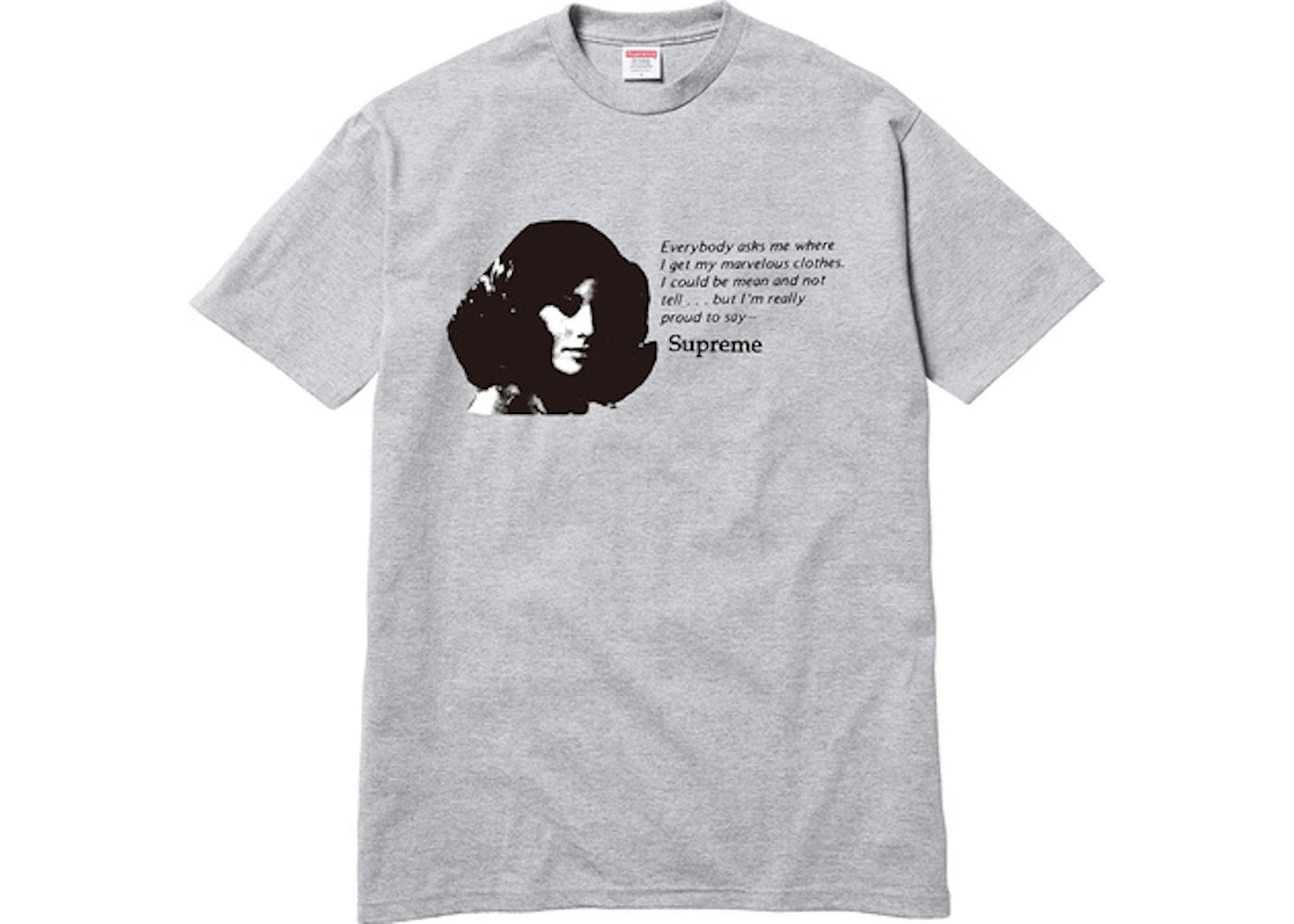 Supreme Mean Tee Heather Grey