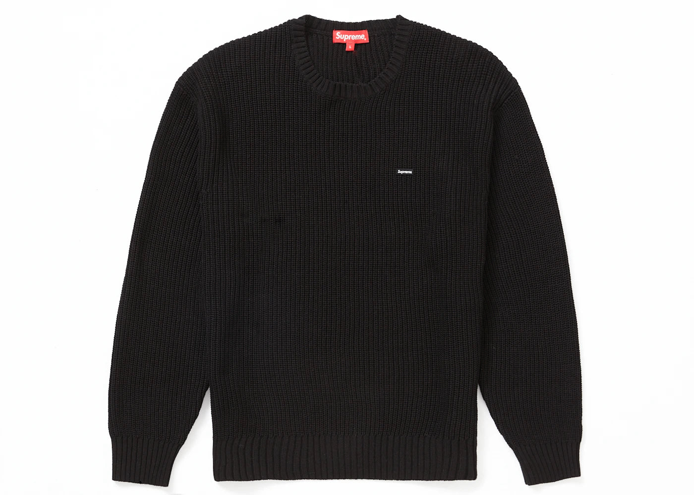 Supreme Mélange Rib Knit Sweater Black