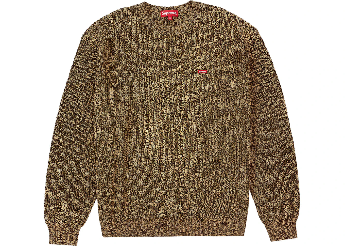 Supreme Mélange Rib Knit Sweater Brown