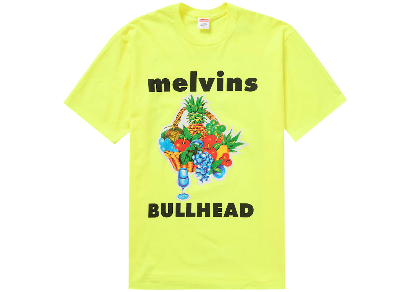 Supreme Melvins Bullhead Tee Fluorescent Yellow